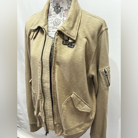 DENIM & SUPPLY Ralph Lauren Khaki cotton full zip jacket size XL - Picture 2 of 12